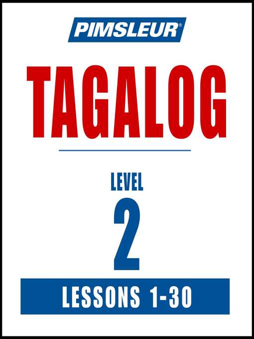 Title details for Pimsleur Tagalog Level 2 by Pimsleur - Wait list